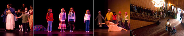 School children join in the action at an informance