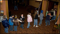 Students file into the Fox Theatre for the Informance
