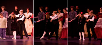 School children learn how to dance the varsuvian