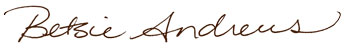 Betsie Andrews signature
