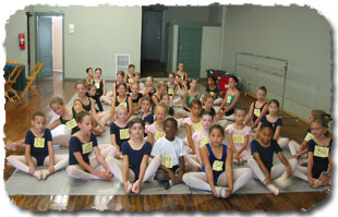 Dancers warming up for their audition